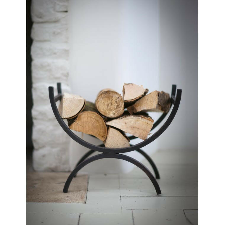 Wrought Iron Log Holder.