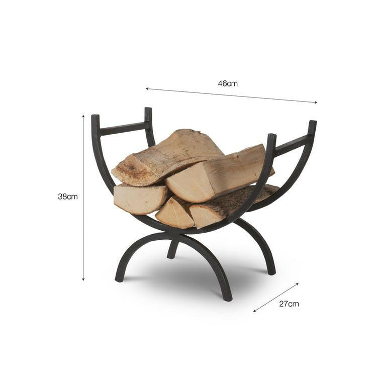 Wrought Iron Log Holder.