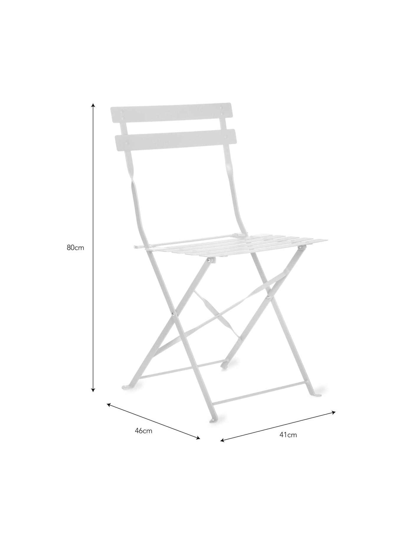 Garden Trading Outdoors Pair of Bistro Chairs - Chalk House of Isabella UK