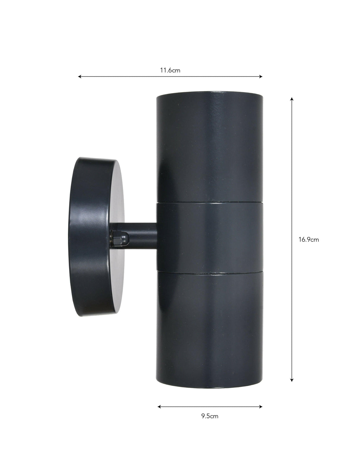 Regent Up & Down Light - Carbon.