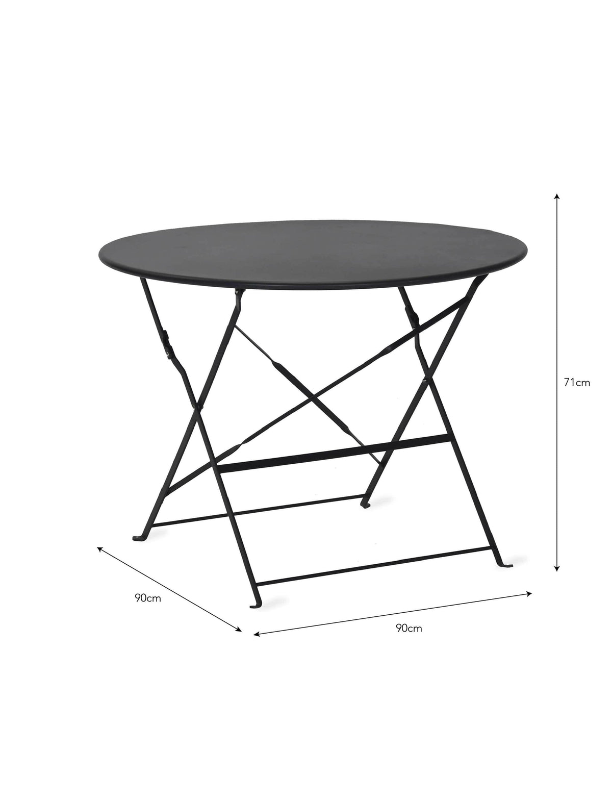 Rive Droite Bistro Table - Large - Carbon.