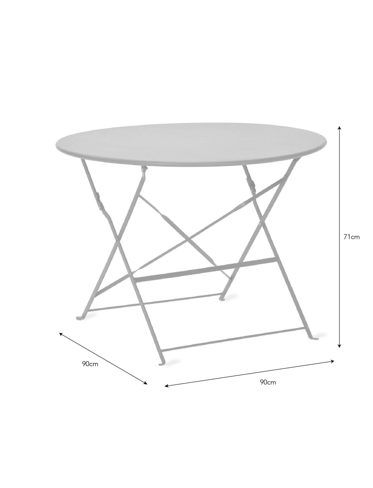 Rive Droite Bistro Table - Large - Chalk.