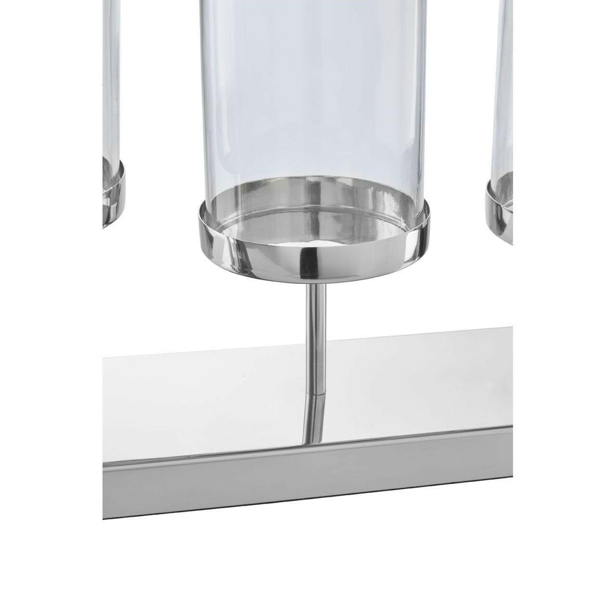 5 Light Silver Candle Holder.