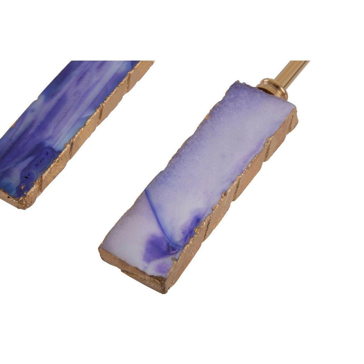 Agata Blue Warm Metallic Serving Set.