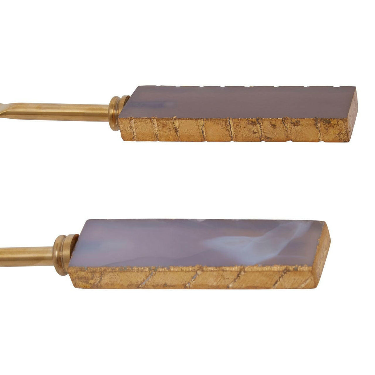 Agata Grey / Gold Serving Set.