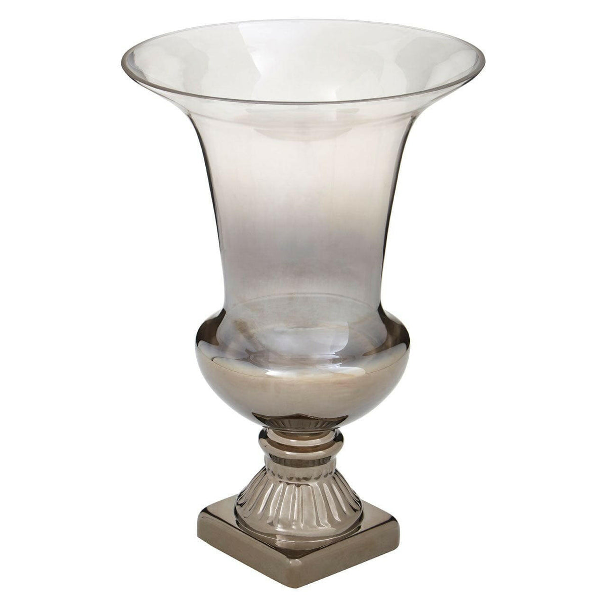Alexa Ombre Large Fluted Glass Vase.