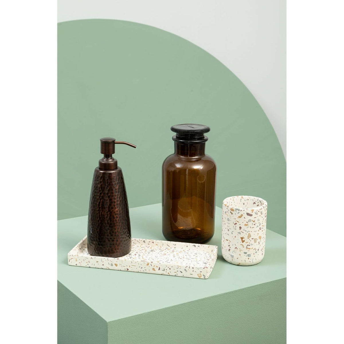 Allure Bronze Finish Soap Dispenser.