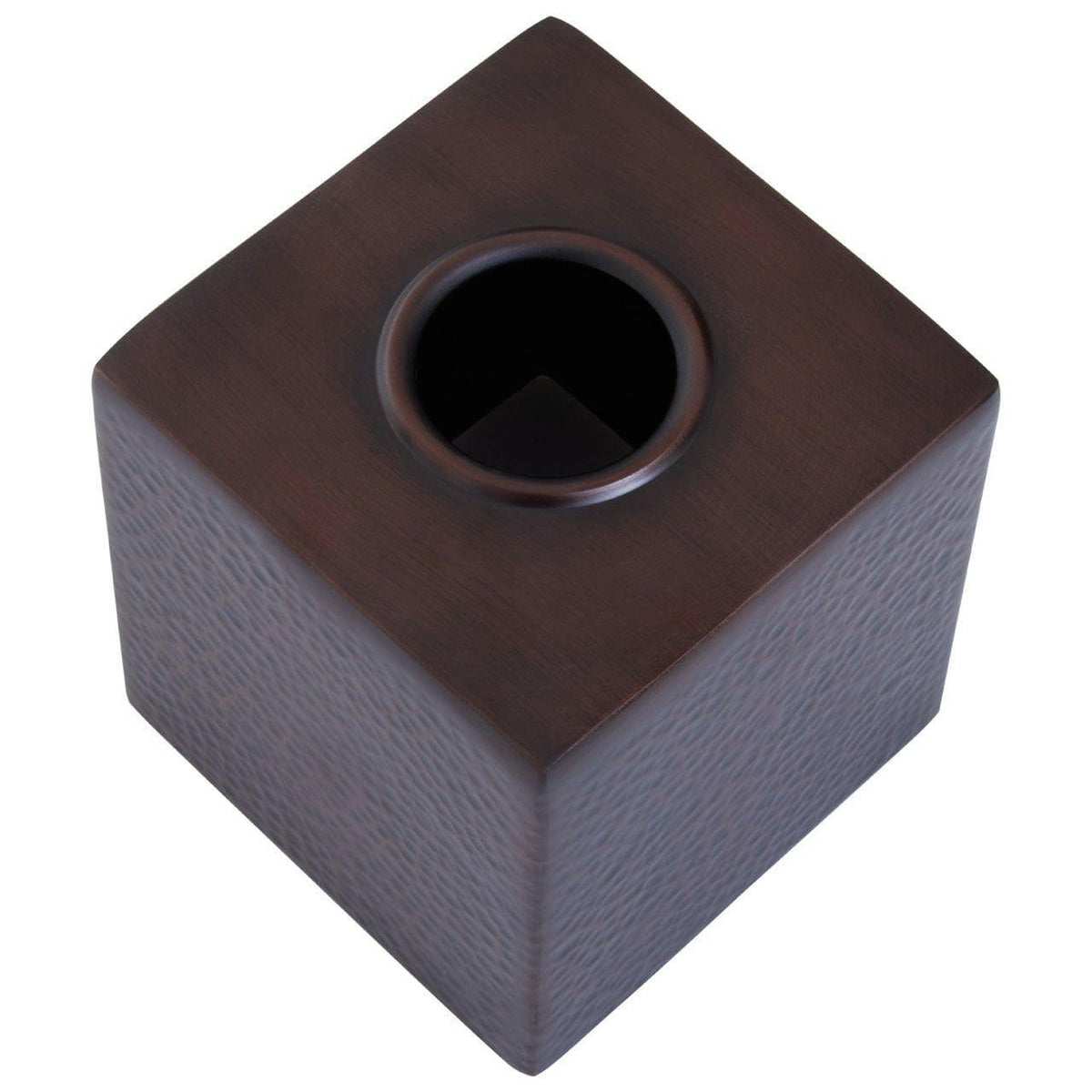 Allure Bronze Finish Tissue Box.