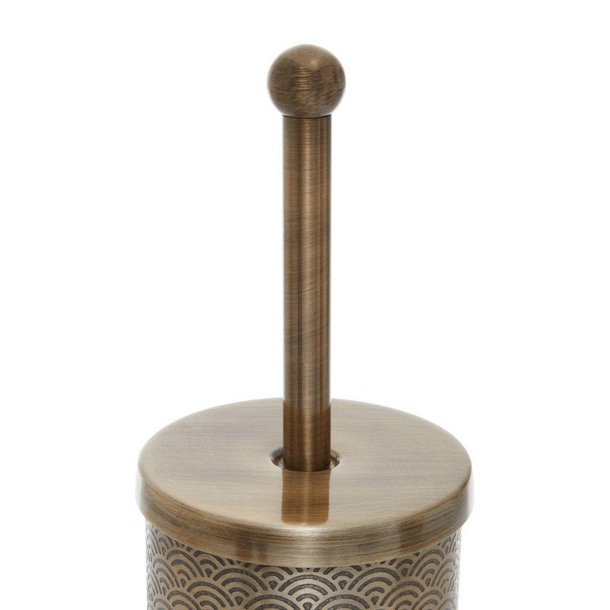 Allure Etched Detail Aluminium Toilet Brush.