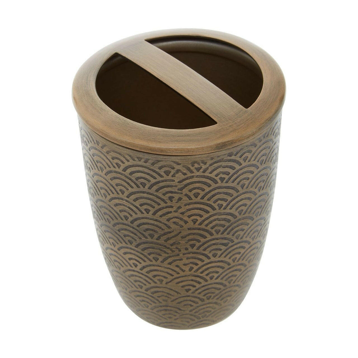 Allure Etched Detail Toothbrush Holder.