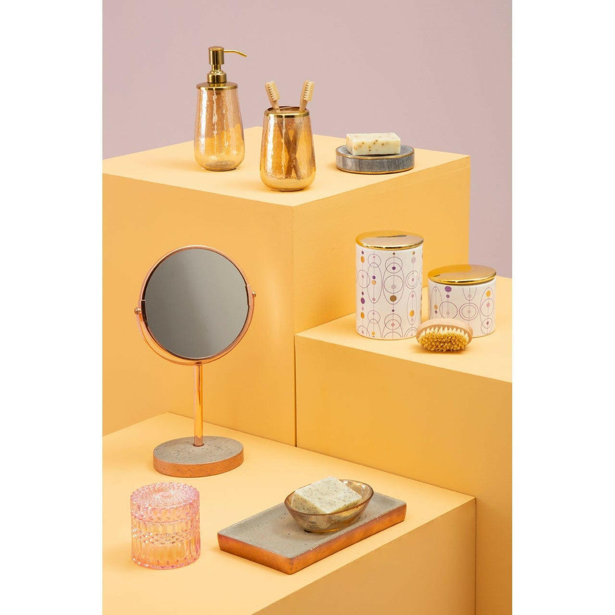 Allure Glass Toothbrush Holder.