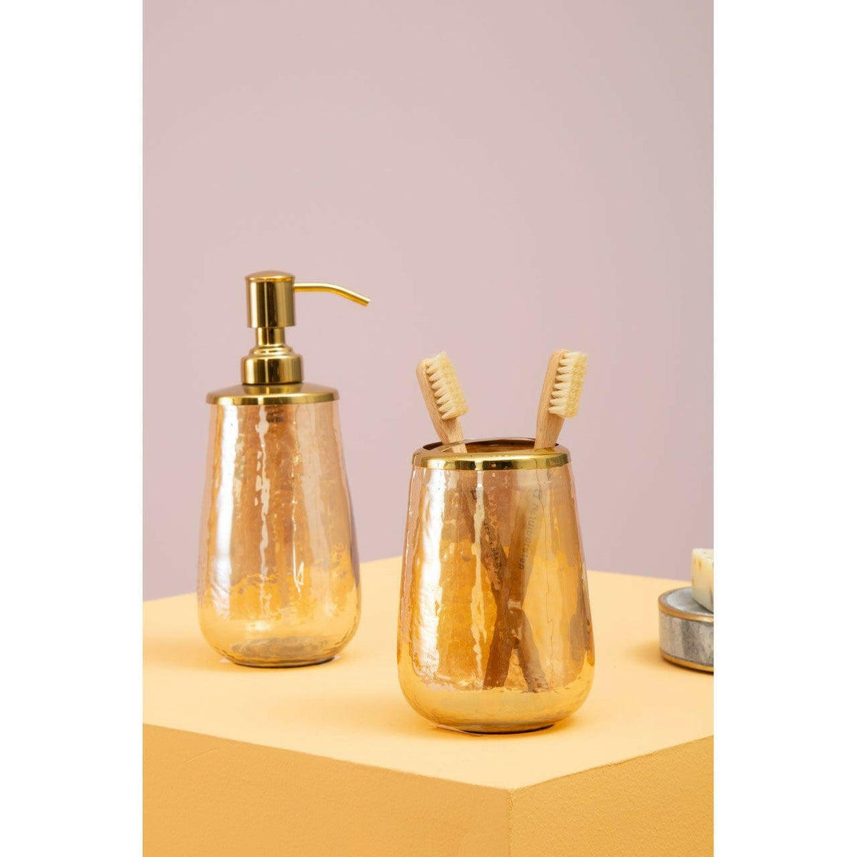 Allure Glass Toothbrush Holder.