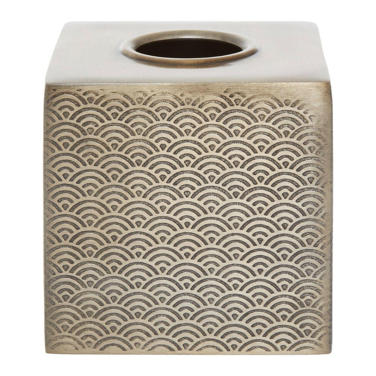 Allure Gold Finish Aluminium Tissue Box.