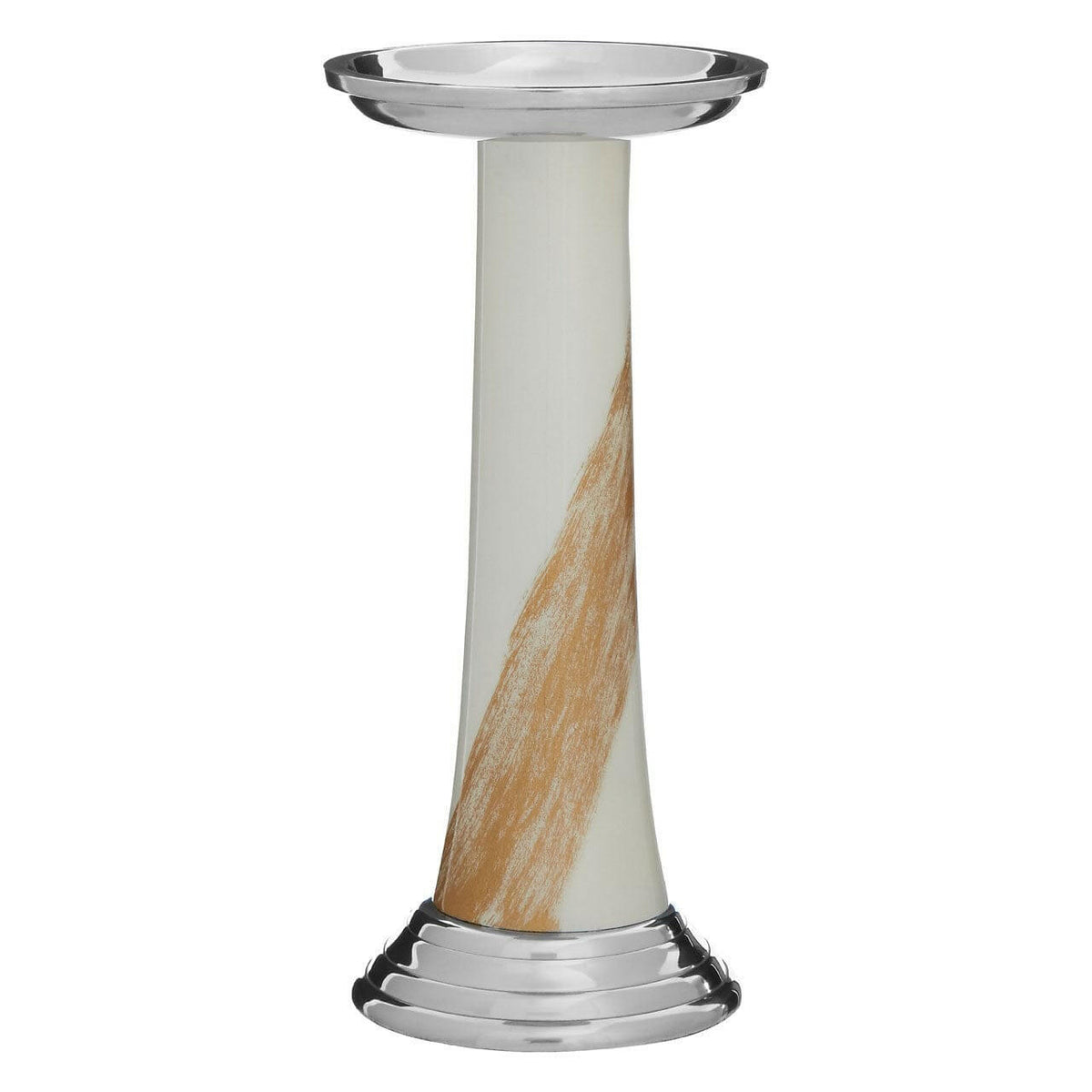 Alma White / Gold Candle Holder.
