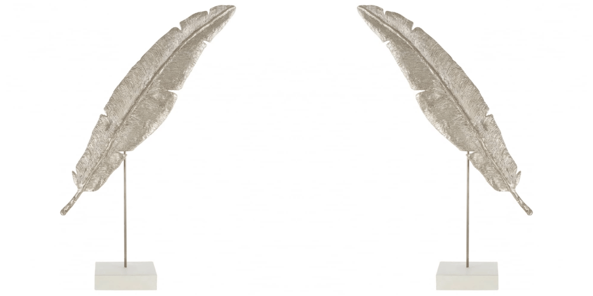 Aluminium Feather On Stand.