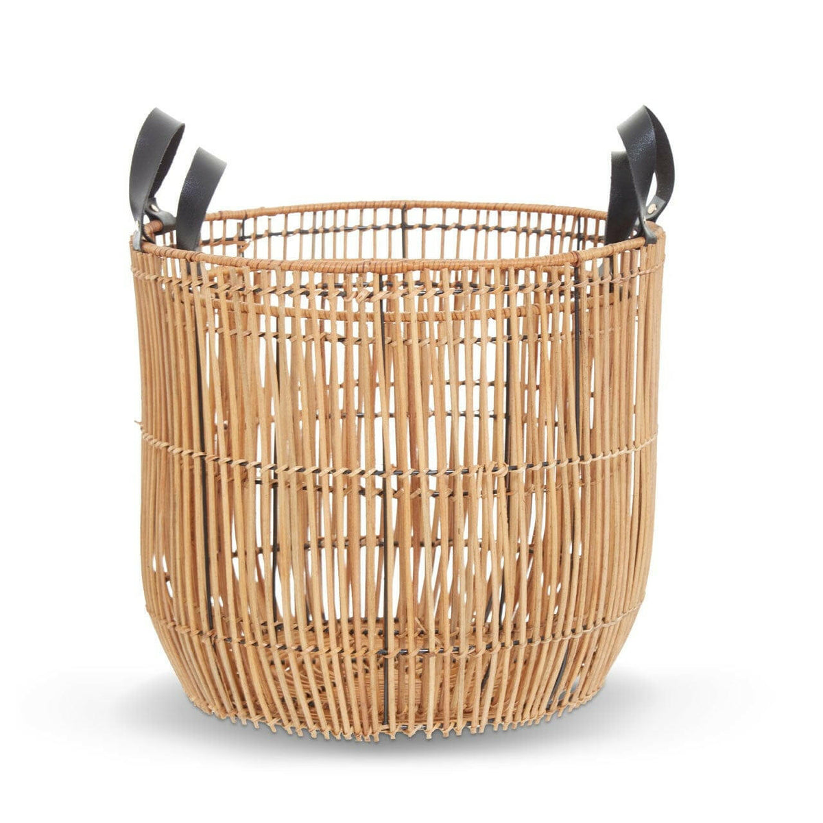 Arnu Set Of 2 Natural Rattan Baskets.