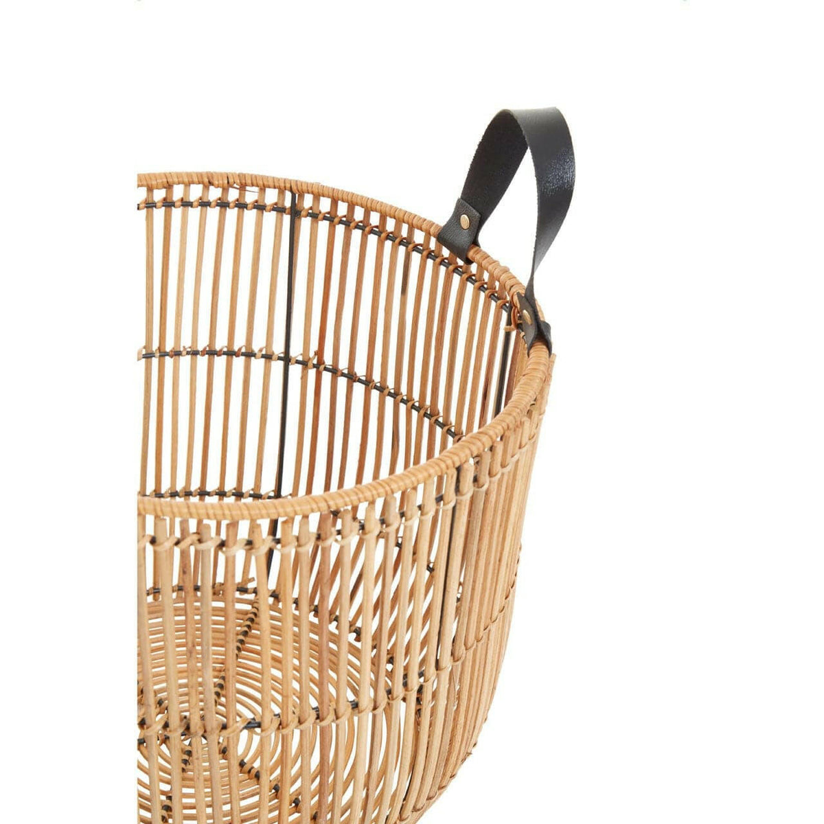 Arnu Set Of 2 Natural Rattan Baskets.