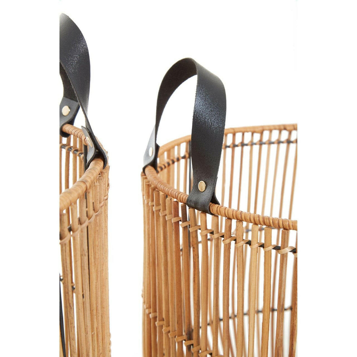 Arnu Set Of 2 Natural Rattan Baskets.