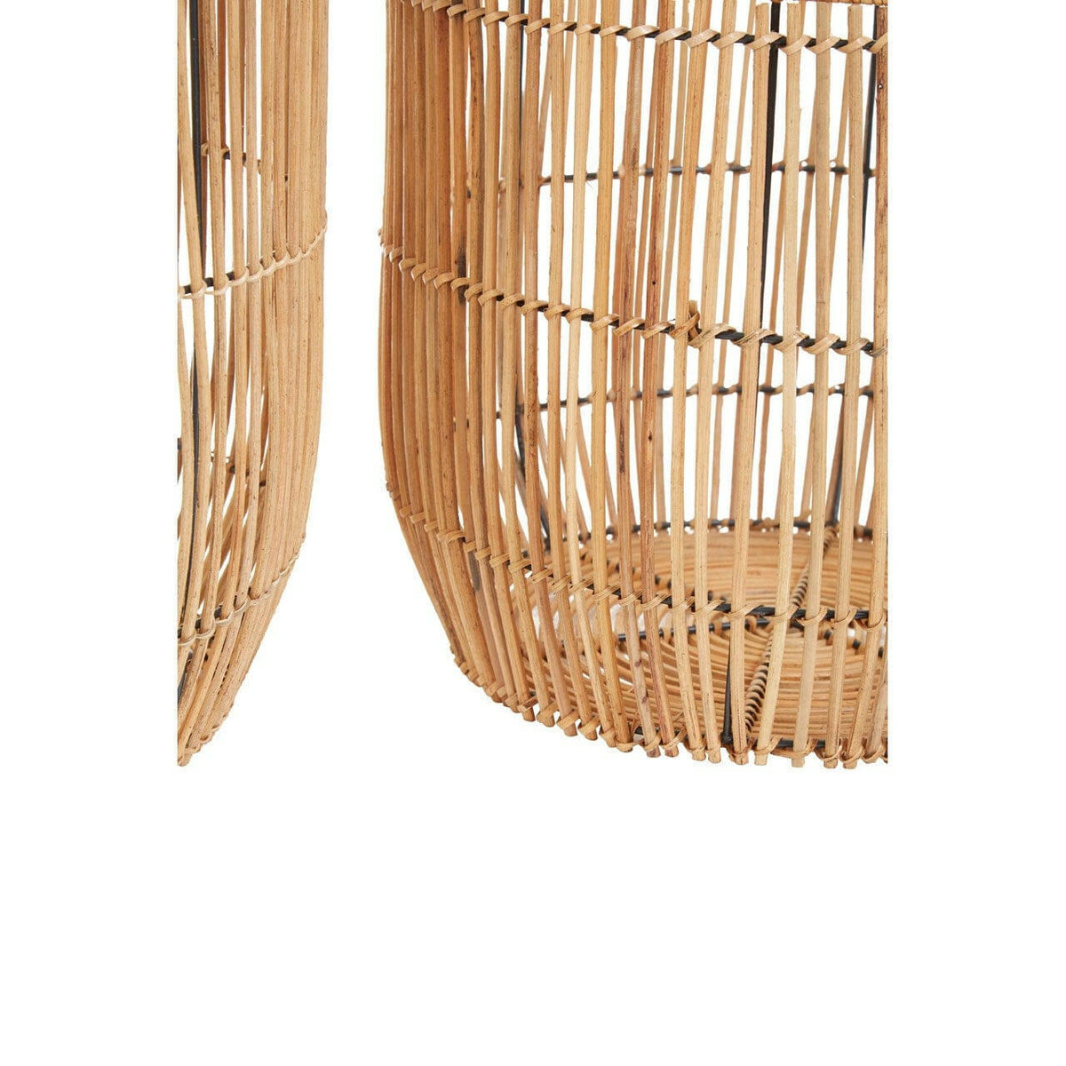 Arnu Set Of 2 Natural Rattan Baskets.