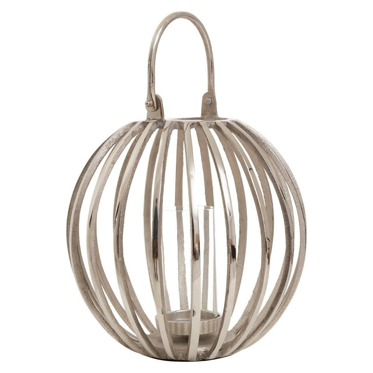 Aura Large Silver Lantern.