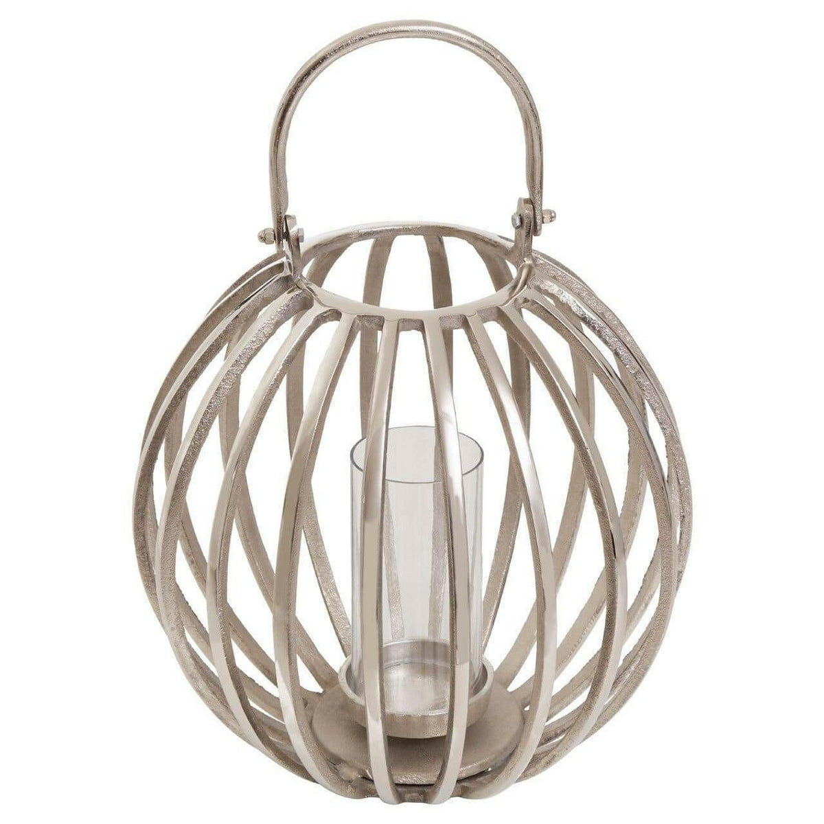 Aura Large Silver Lantern.