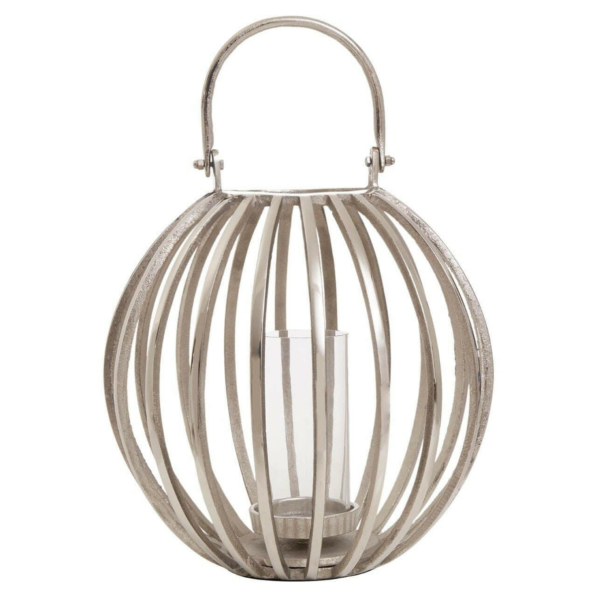 Aura Large Silver Lantern.