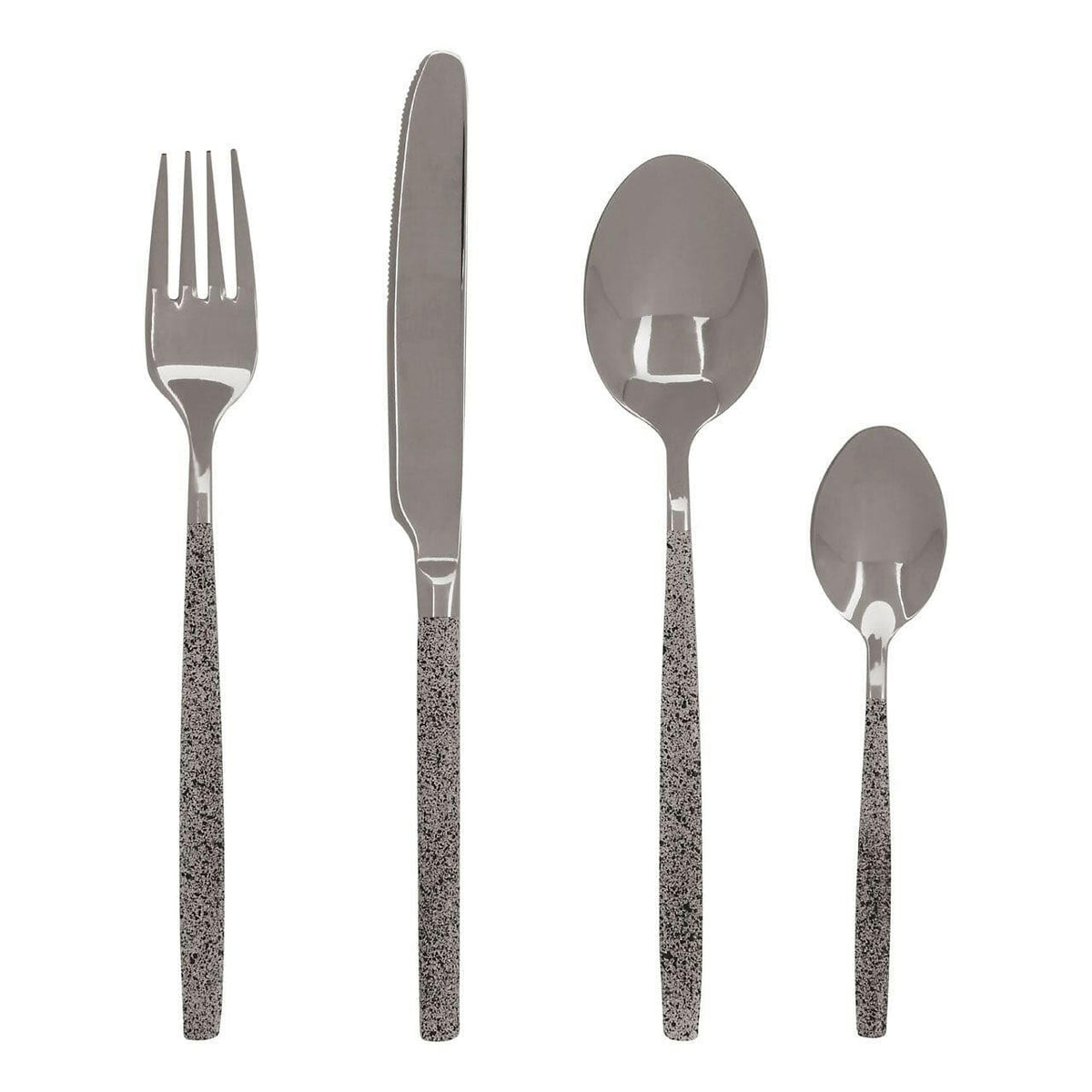 Avie 16 Pc Marble Pattern Cutlery Set.