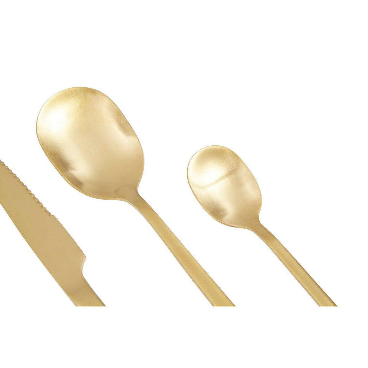 Avie 16Pc Gold Finish Cutlery Set.