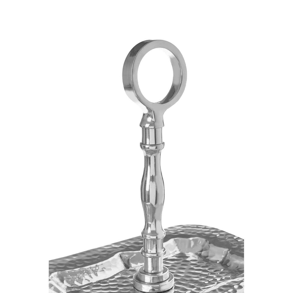 Bailey 2 Tier Hammered Aluminium Cake Stand.