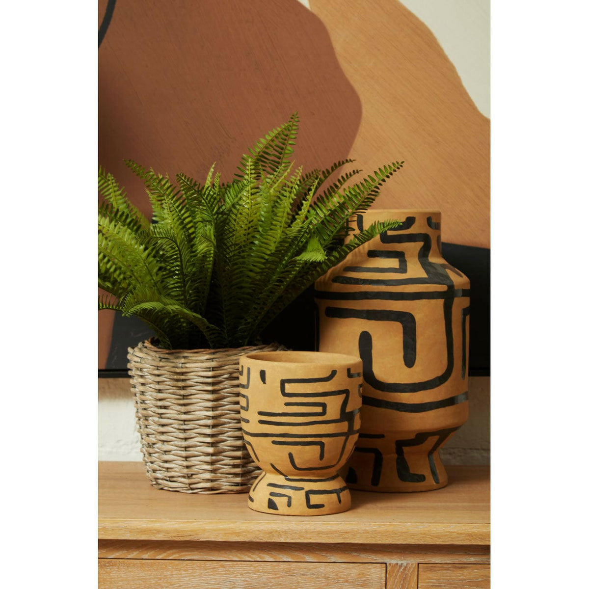 Barren Earthenware Planter.