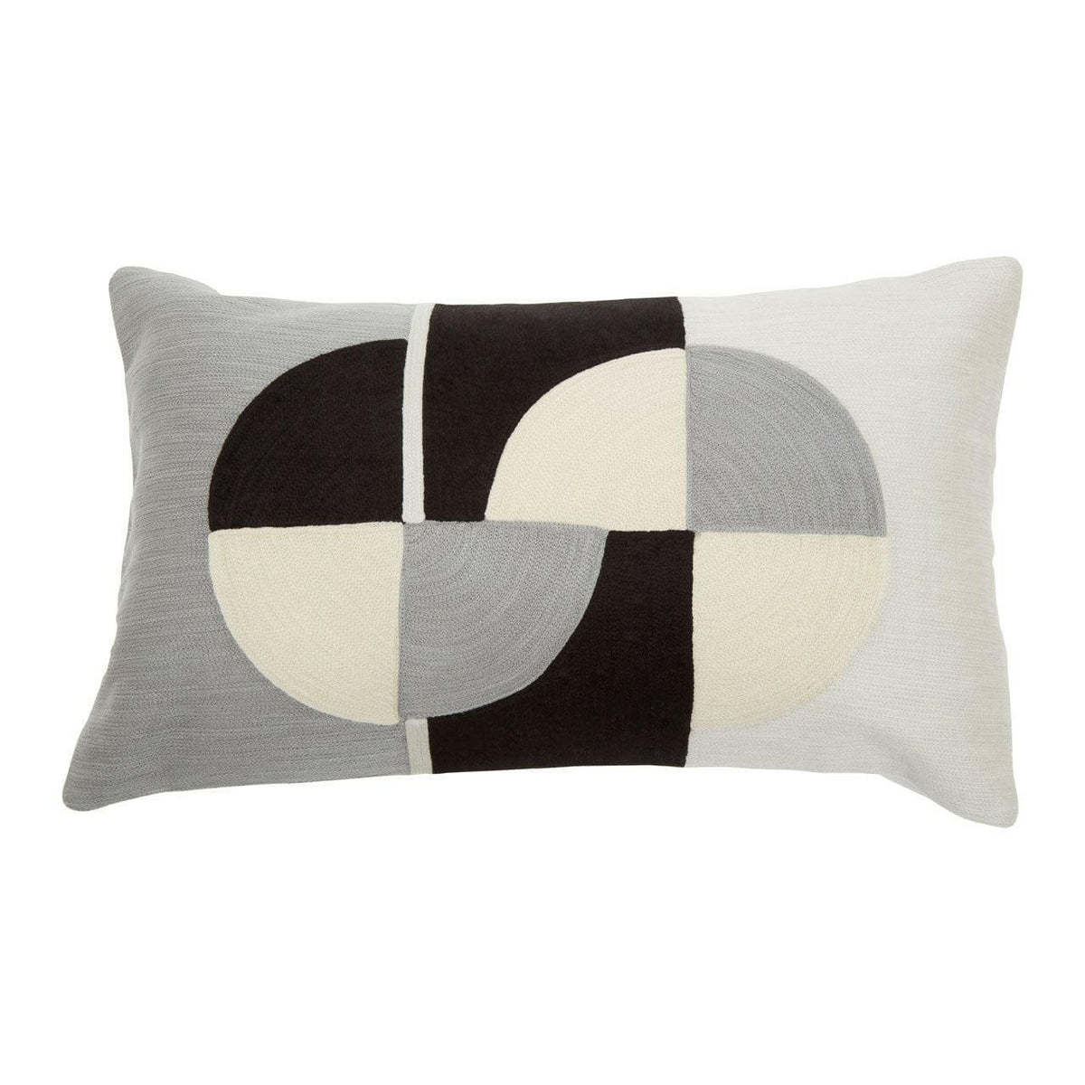 Bosie Ozella Circular Patterned Rectangular Cushion.
