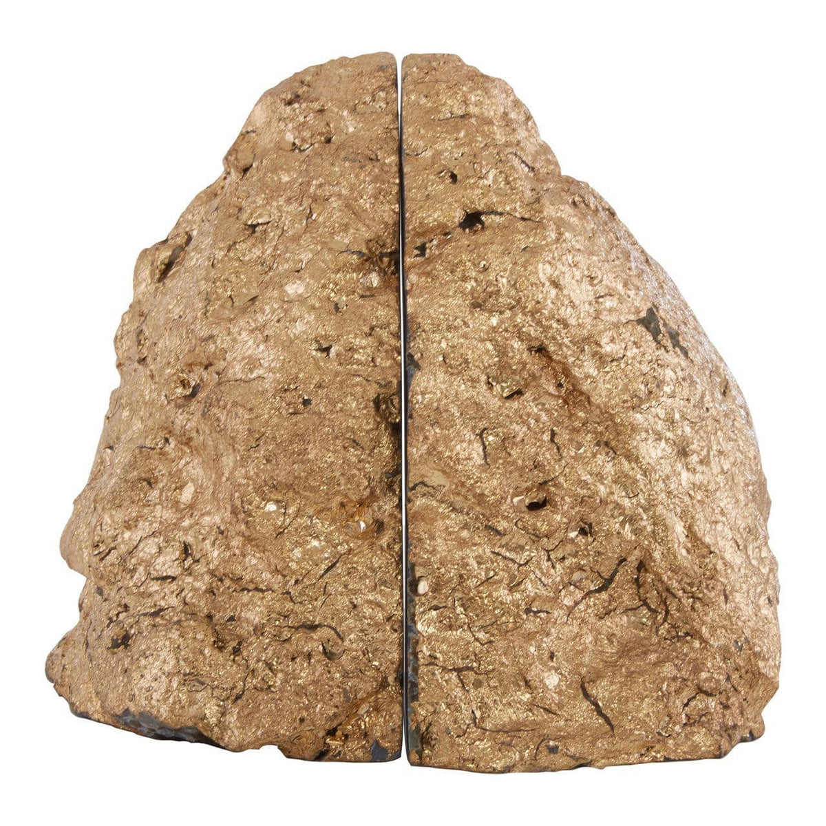 Bowerbird Agata Grey / Gold Bookends.