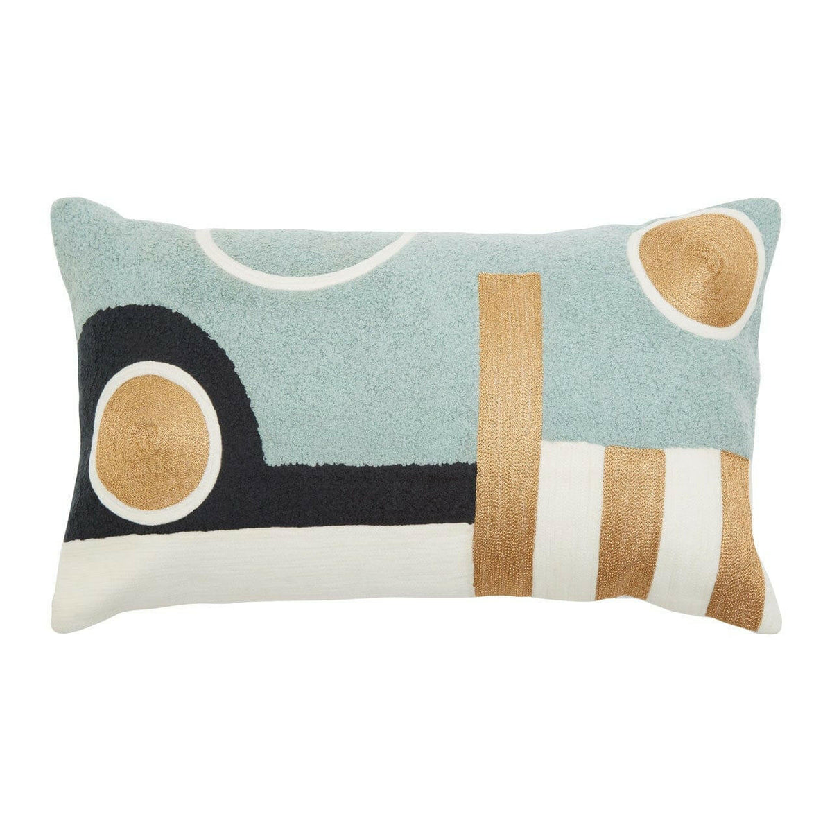 Bowie Ozella Abstract Rectangular Cushion.