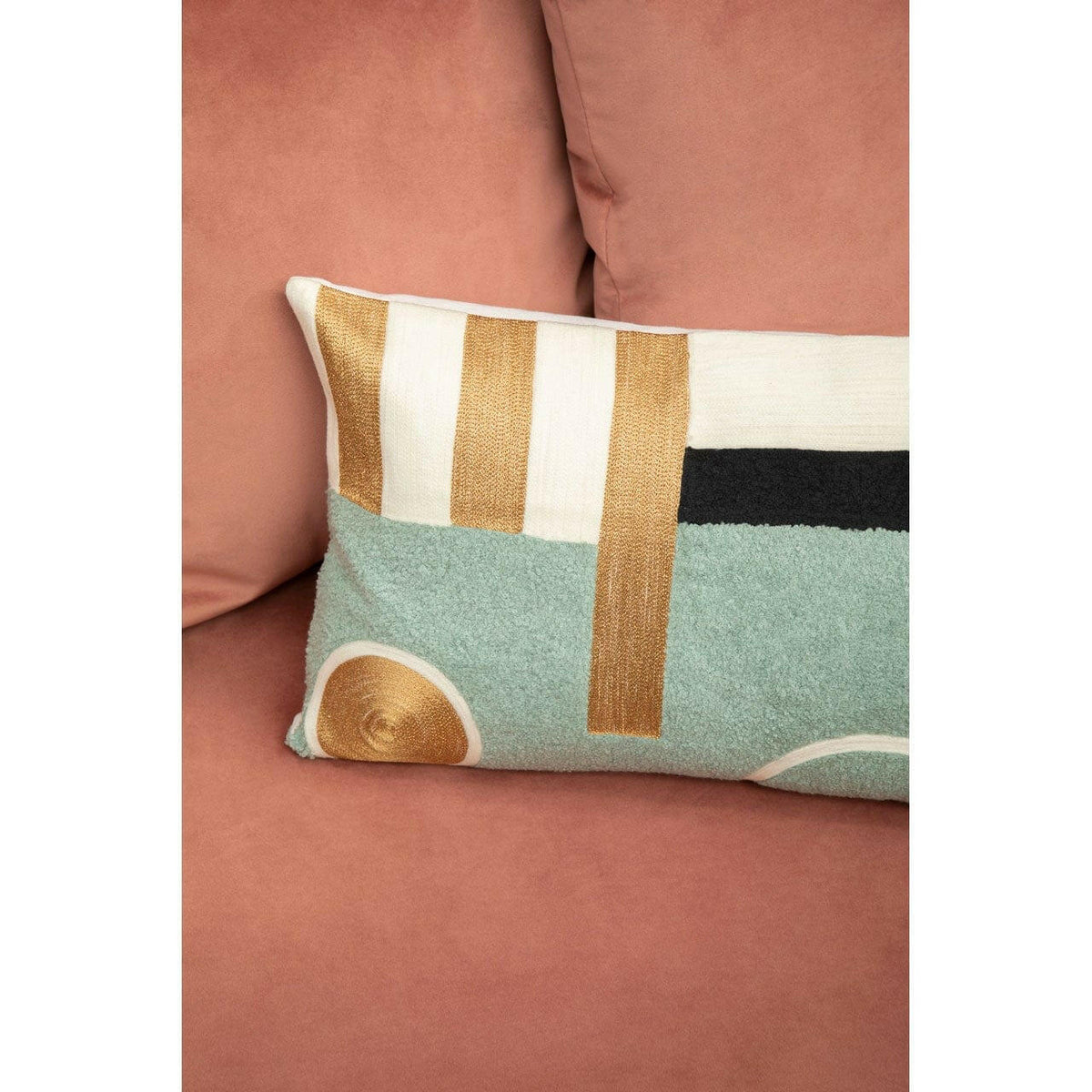 Bowie Ozella Abstract Rectangular Cushion.