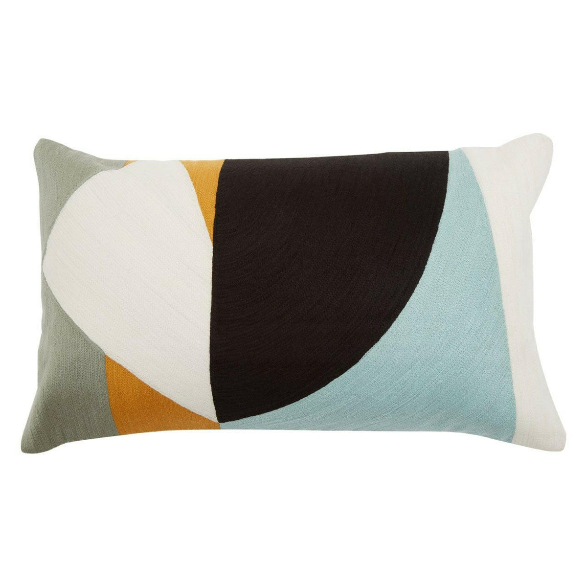 Bowie Ozella Curve Pattern Rectangular Cushion.