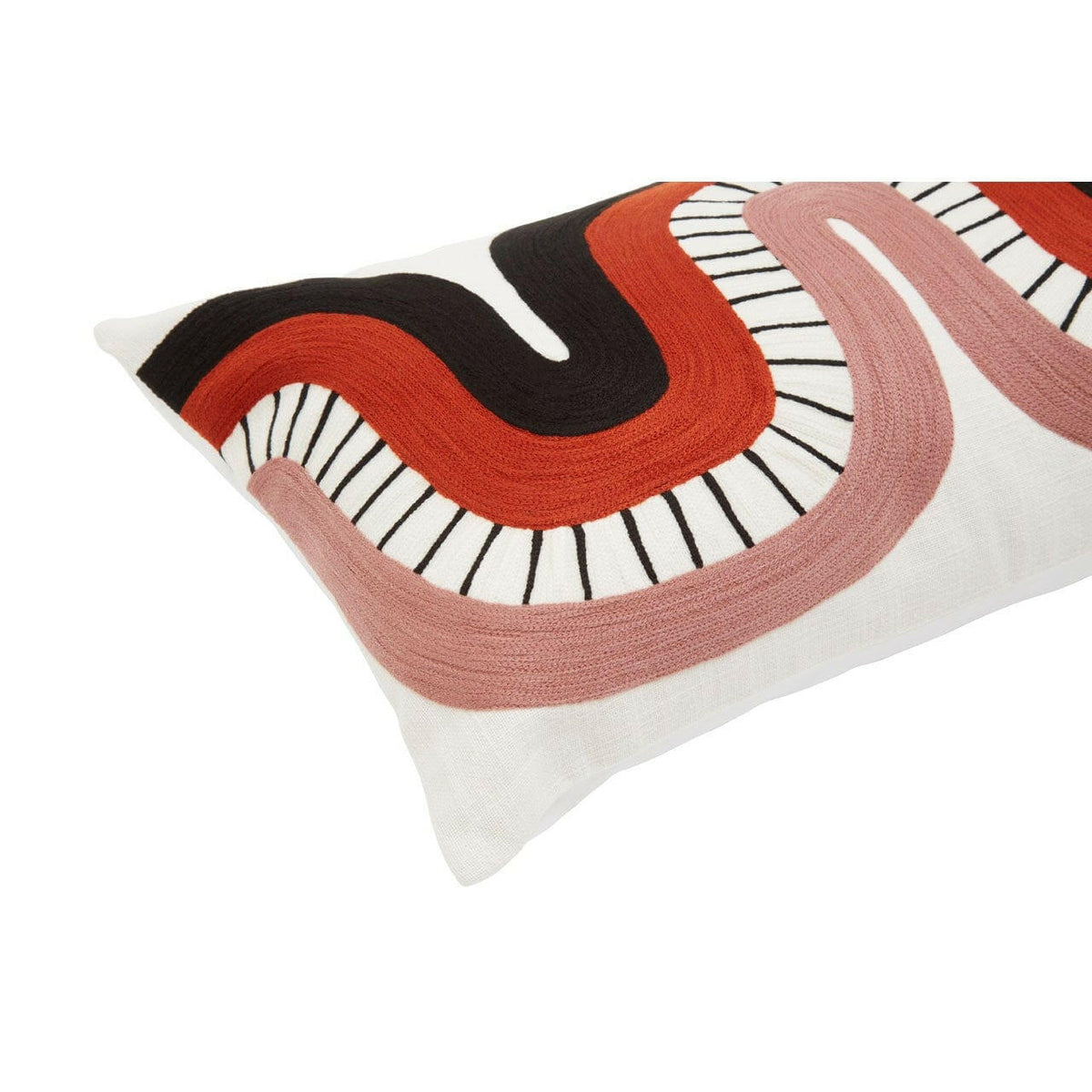 Bowie Ozella Curve Pattern Rectangular Cushion.