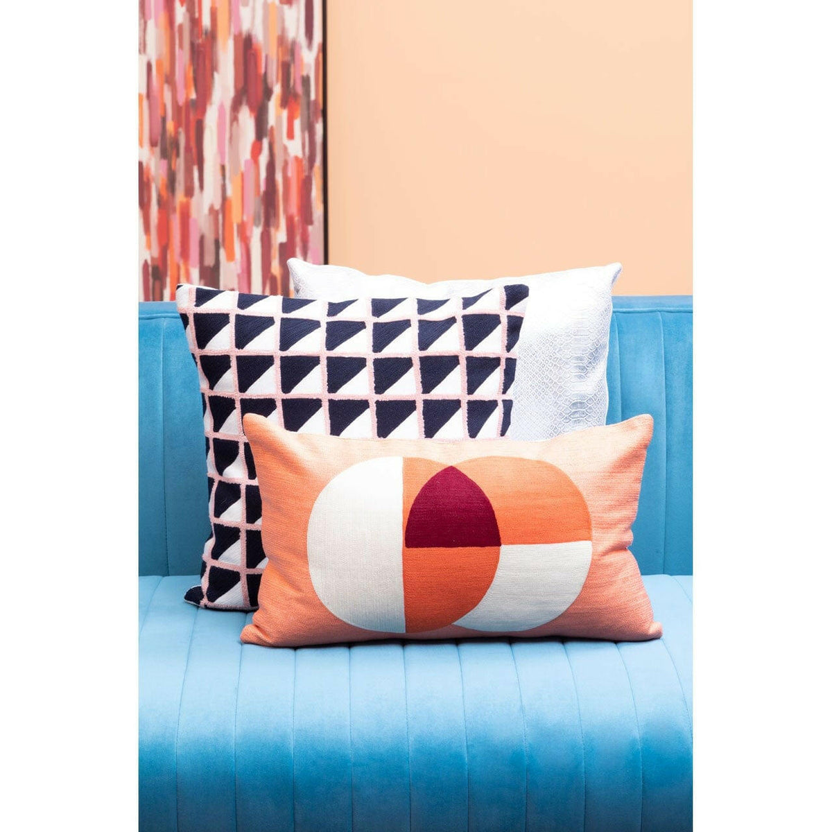 Bowie Ozella Multicolour Rectangular Cushion.
