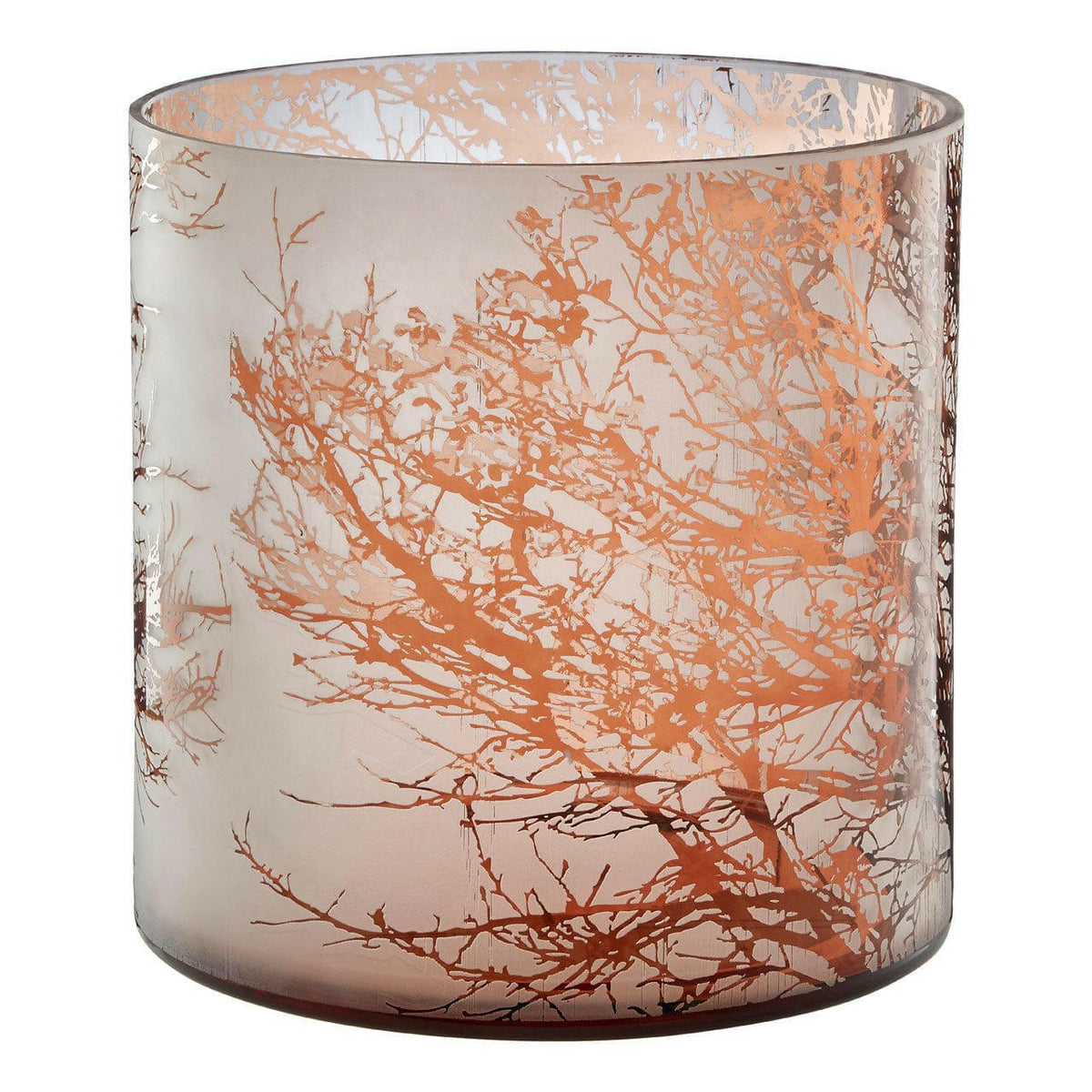 Branch Large Glass Hurricane Candle Holder.