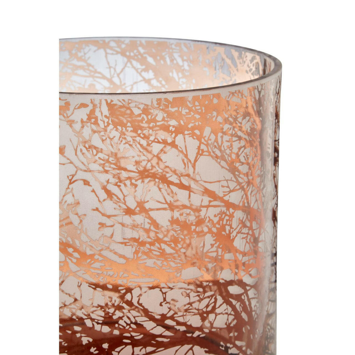 Branch Large Glass Hurricane Candle Holder.