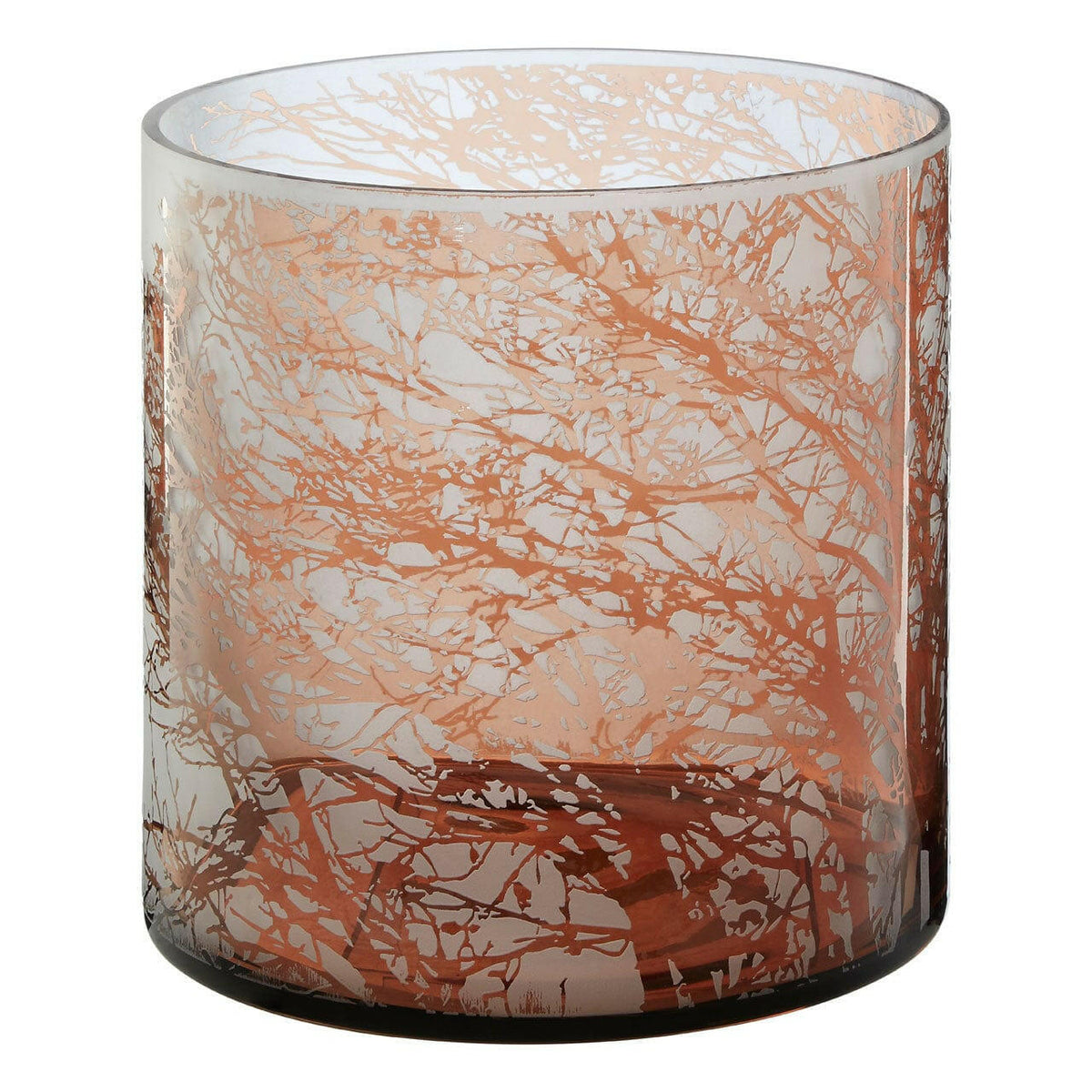 Branch Medium Glass Hurricane Candle Holder.