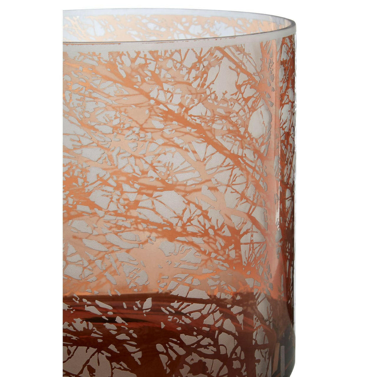 Branch Medium Glass Hurricane Candle Holder.