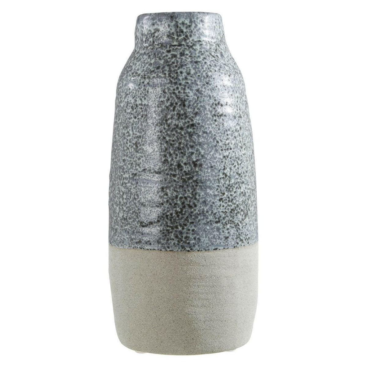 Caldera Grey Bottled Vase.