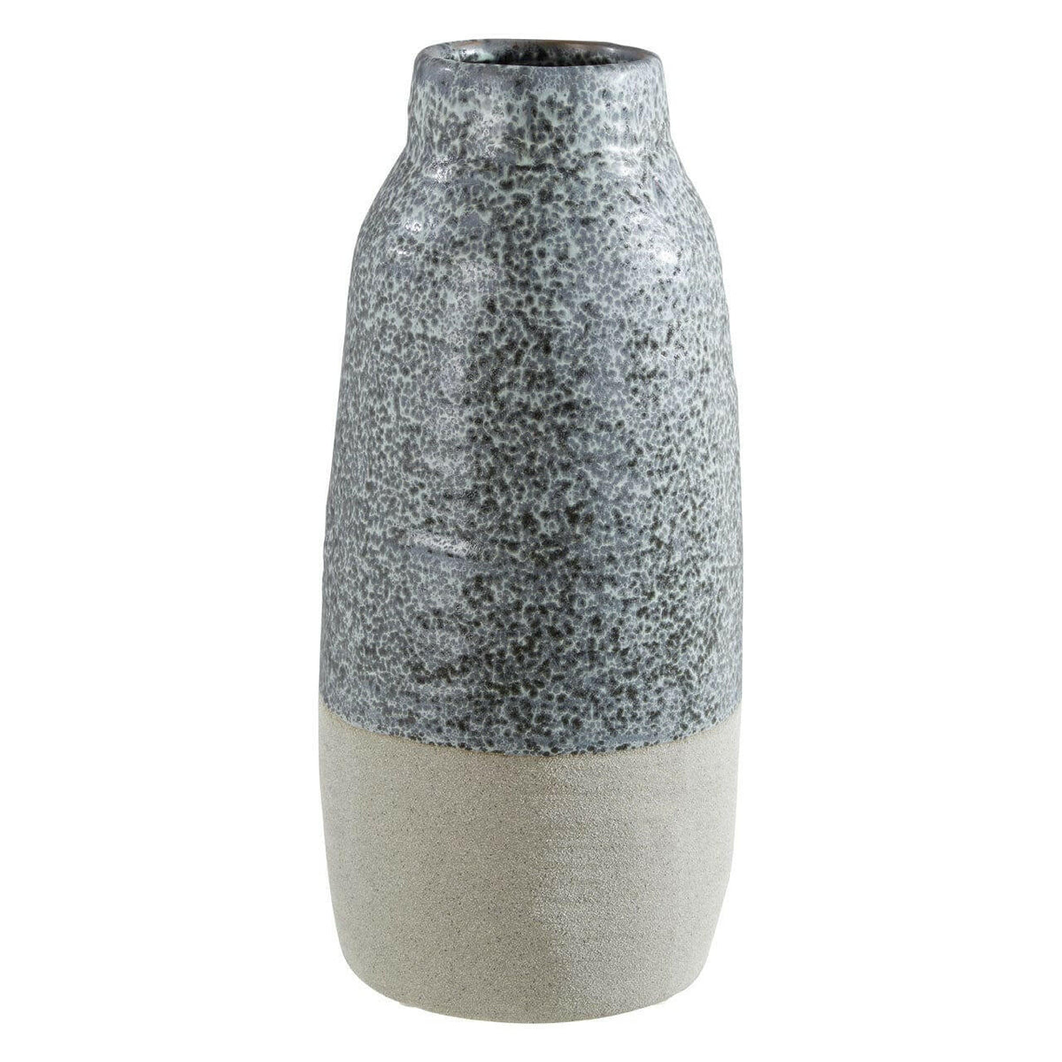 Caldera Grey Bottled Vase.