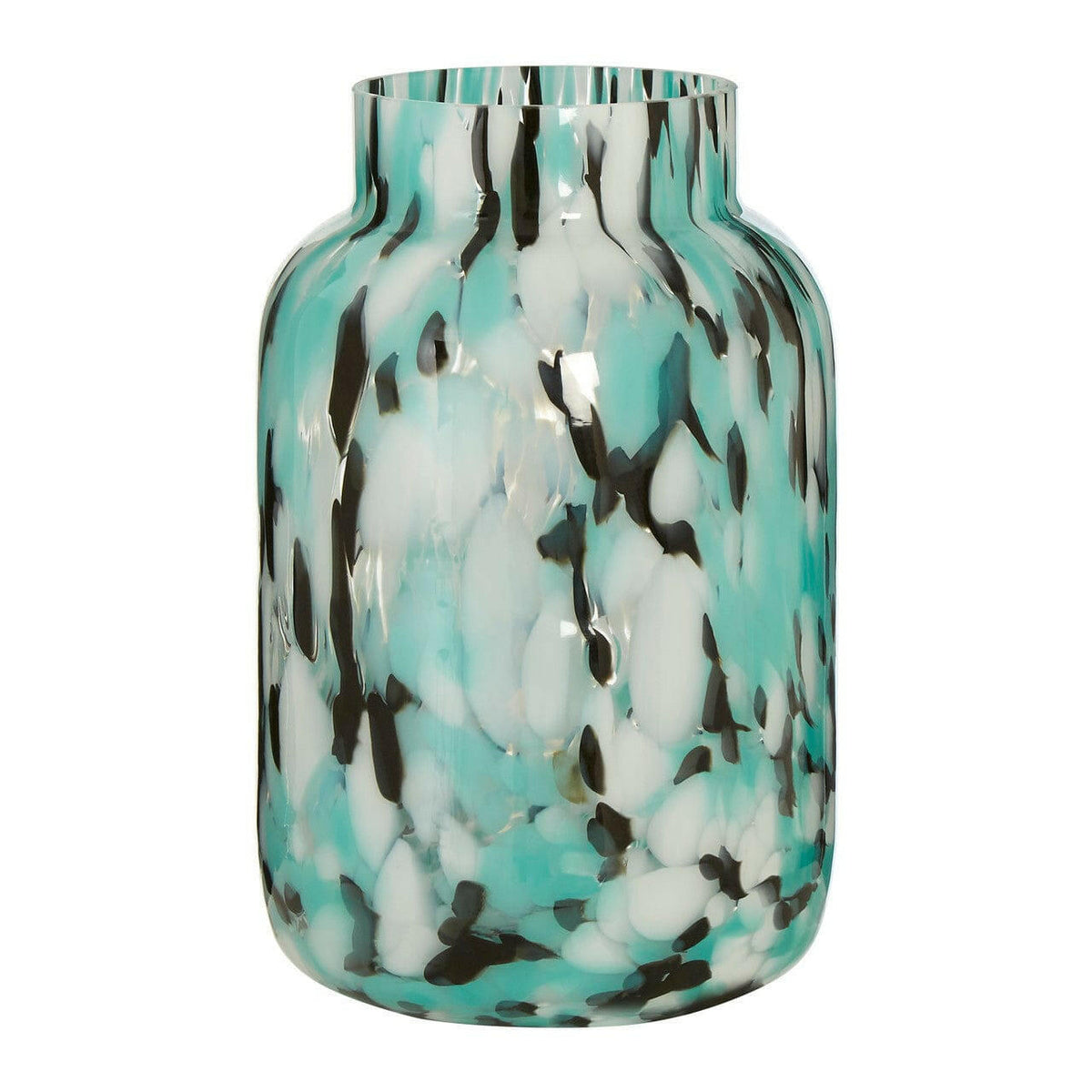 Calla Medium Speckle Effect Glass Vase.