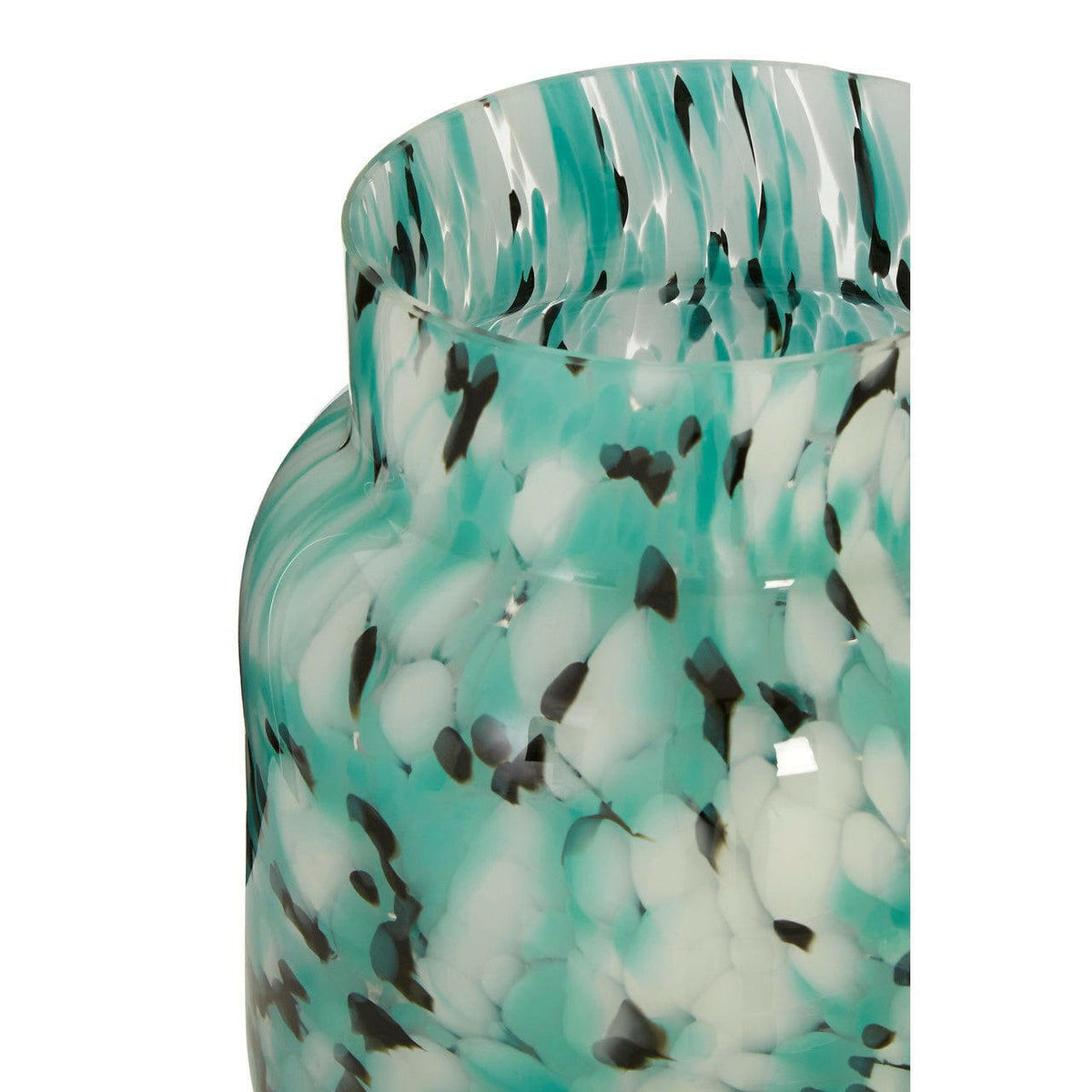 Calla Turquoise Speckle Vase.