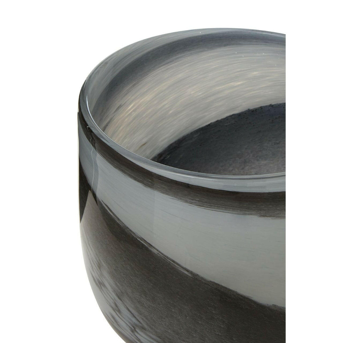 Carra Grey And Black Planter.