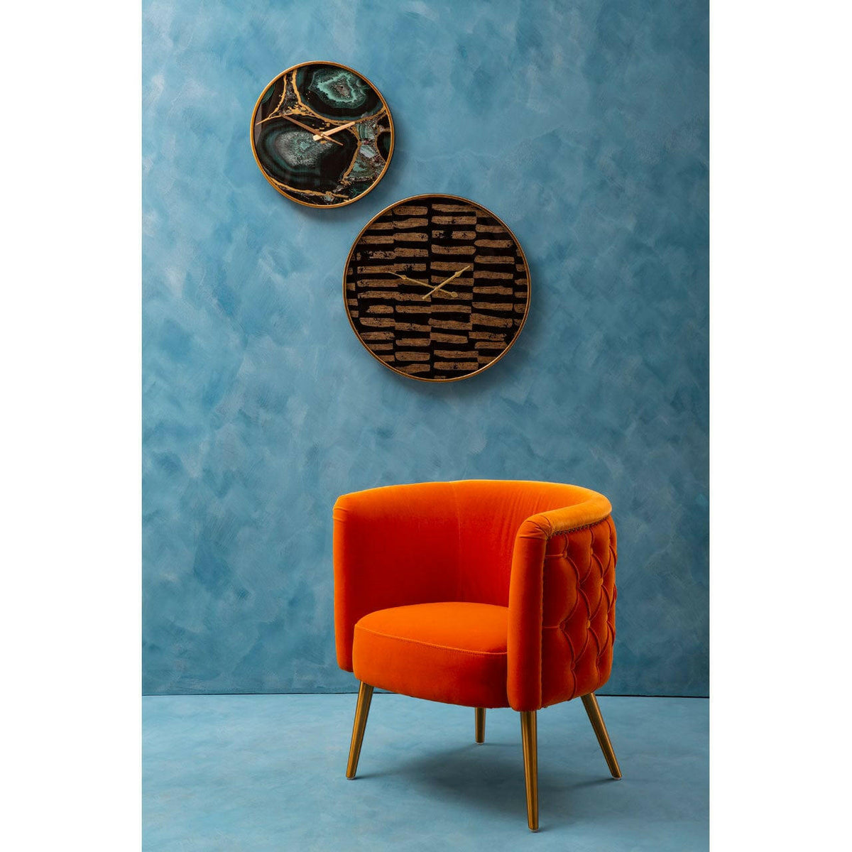 Celina Agate Wall Clock.