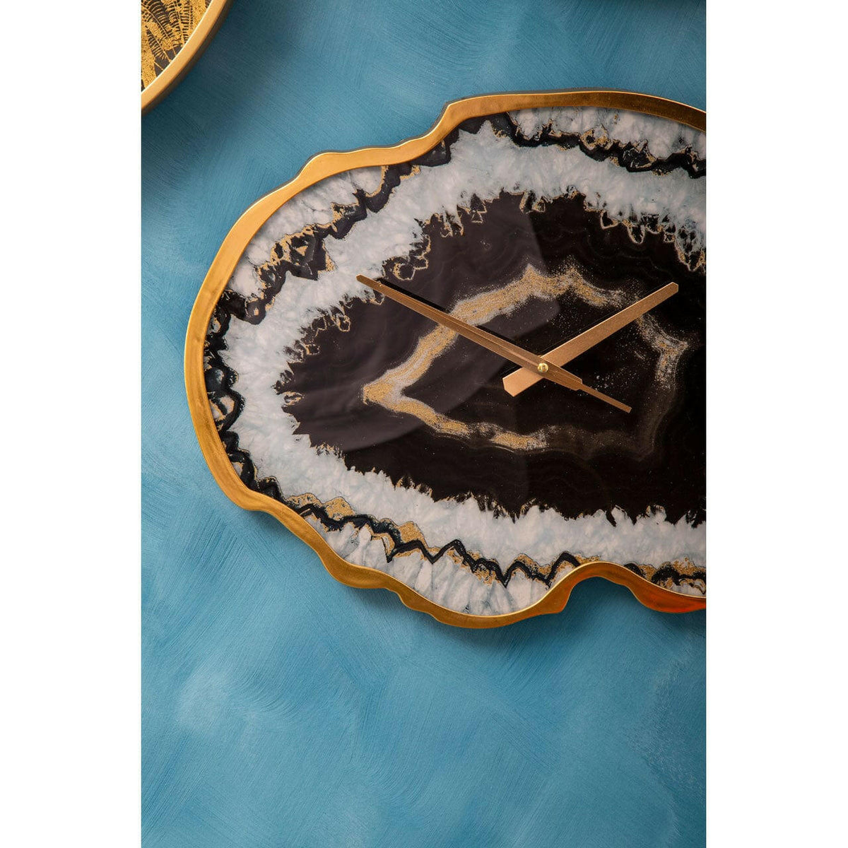 Celina Black And Gold Wall Clock.