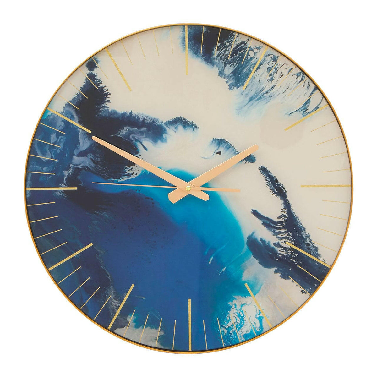 Celina Blue Abstract Wall Clock.