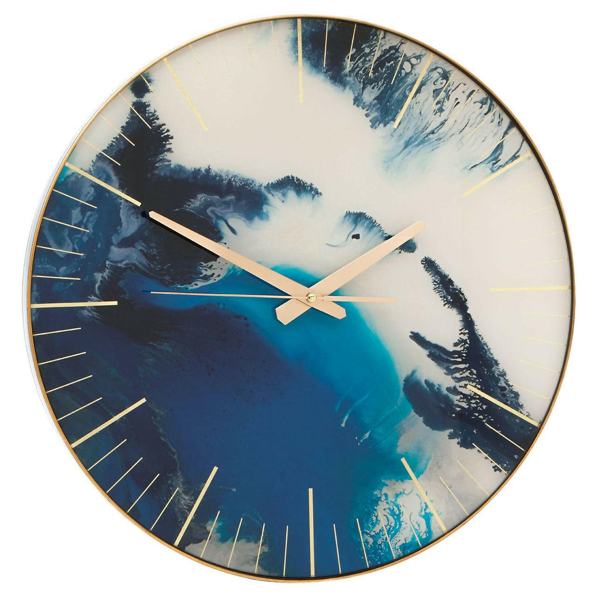 Celina Blue Abstract Wall Clock.